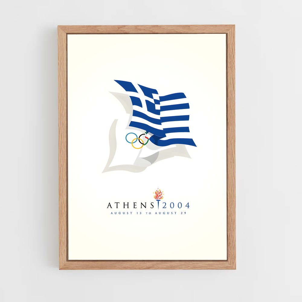 Poster Jeux Olympiques d'Athènes 2004 (vue 4)